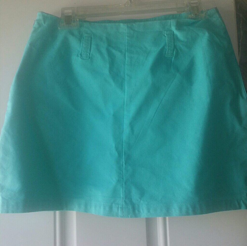 Teal mini skirt